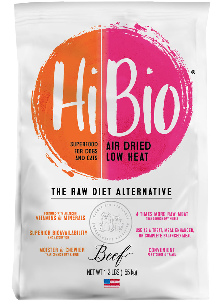 Evanger's Hi Bio Beef Superfood Semi-Dried Dog & Cat Food, 1.2 lb Bag