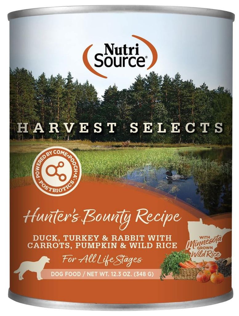Nutrisource Dog Harvest Select Hunter's Bounty Canned Food, 12.3 oz Can