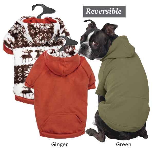 Zack & Zoey UM4412 16 43 Forest Friends Reversible Hoodie...