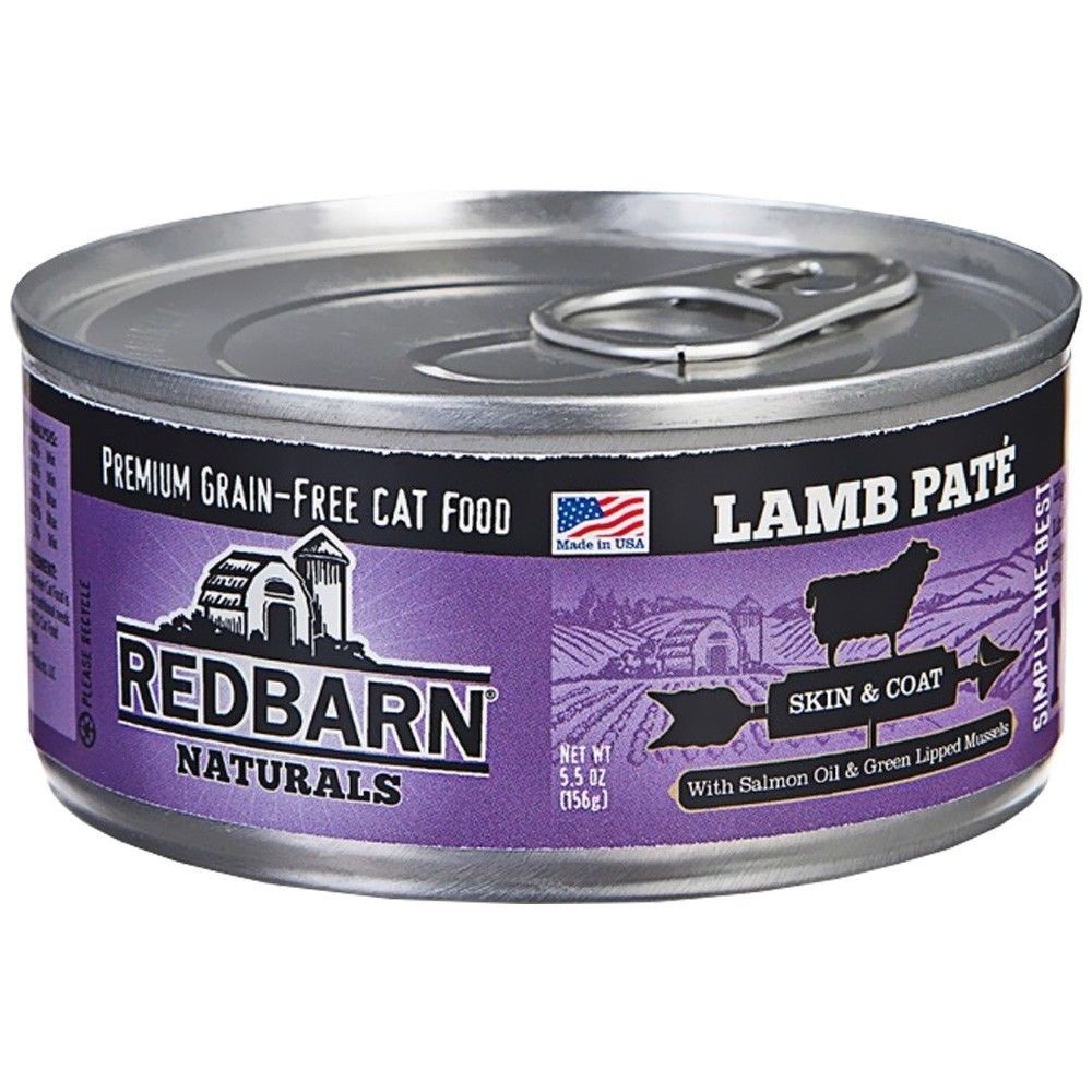 Redbarn Naturals Lamb Pate Cat Food - Skin & Coat Health - 5.5 oz Can