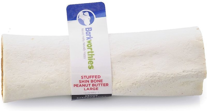 20511444 Large Stuffed Peanut Butter Shin Bone Dog Treat ...