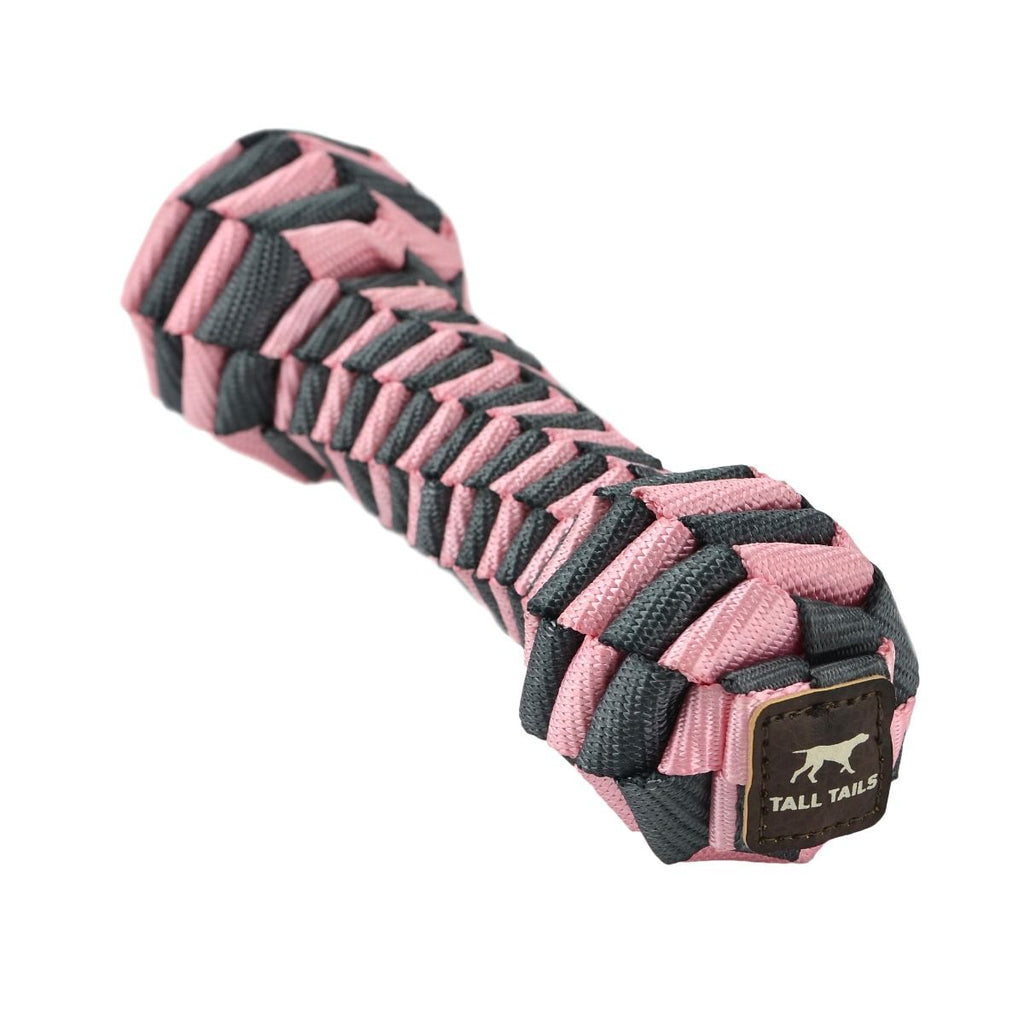 88217072 CC Braided Bone Dog Toy, Pink - 9 in.