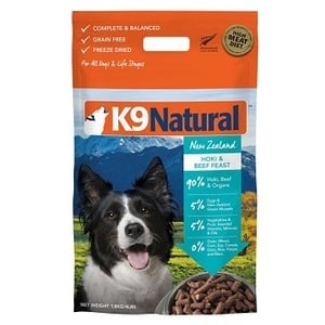 57551880 Freeze-Dried Beef Hoki Dog Food - 4 lbs
