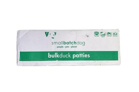 87837723 18 lbs Frozen Duck Patties Dog Food