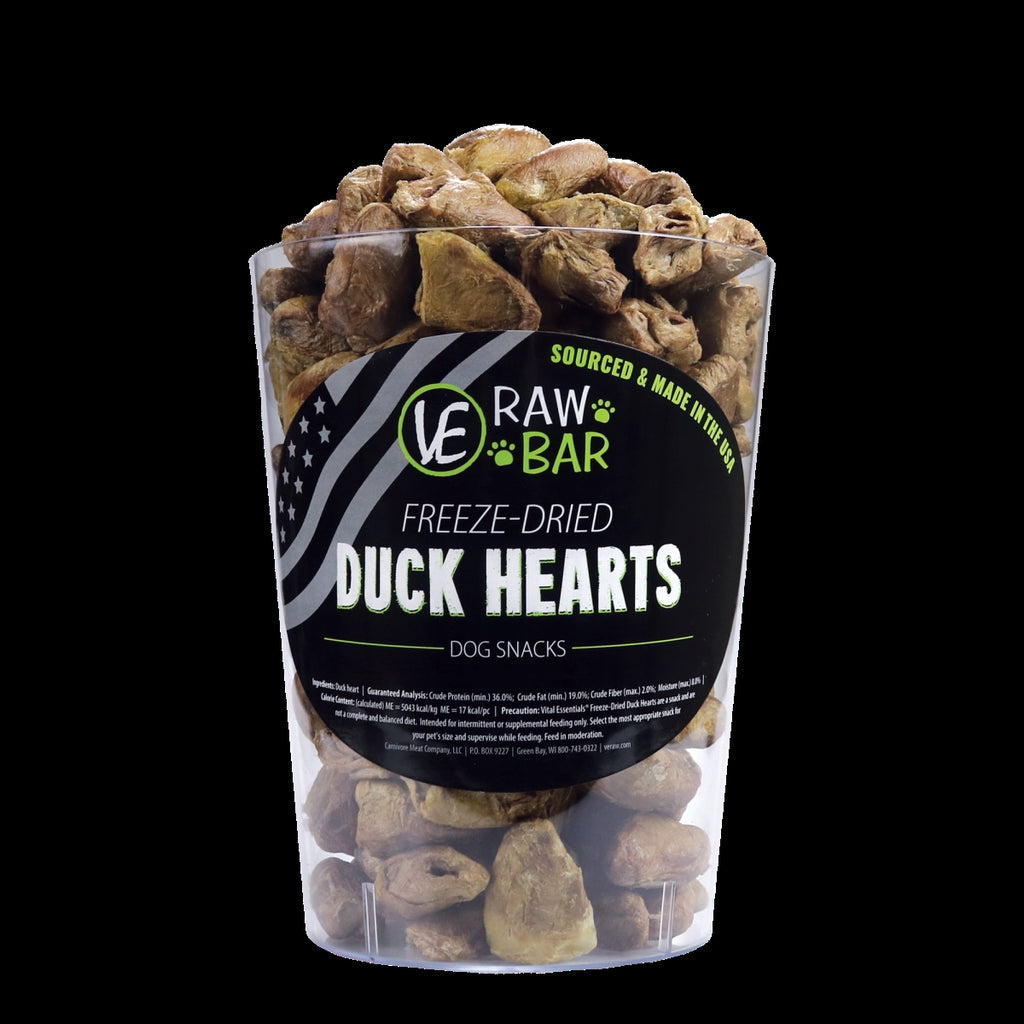 93200549 30 oz Freeze-Dried Duck Hearts Dog Food