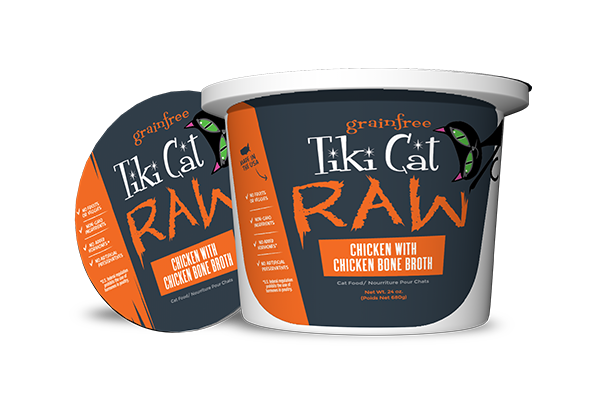 25150002 8 oz Frozen Raw Chicken Cat Food
