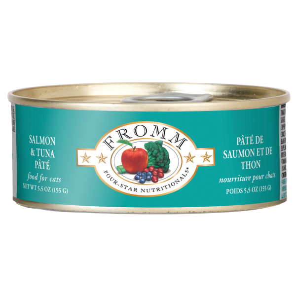 Fromm Four-Star Salmon & Tuna Pâté Canned Cat Food, 5.5 oz