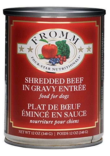 Fromm Four-Star Shredded Beef in Gravy Entree Canned Dog Food, 12 oz