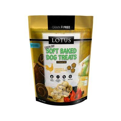 Lotus Soft Baked Grain-Free Dog Treats, Chicken & Chicken Liver Recipe, 10 oz
