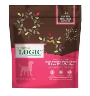 65500626 3.2 oz Dog Frozen Pork Patties, 6 lbs Bag