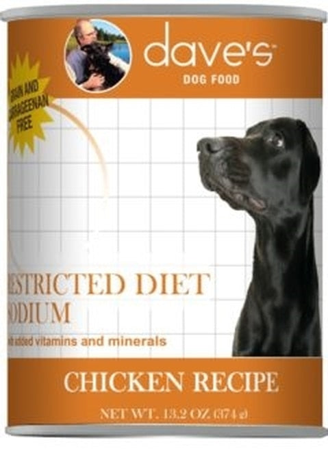 Dave's Restricted Diet Bland Chicken & Rice Canned Dog Food, 13.2 oz Single Can