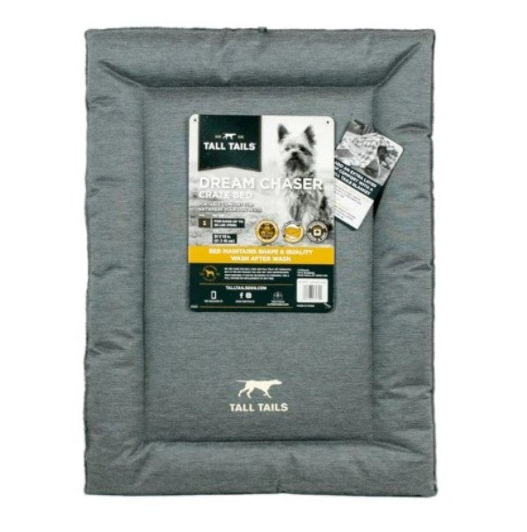 Tall Tails Dog Crate Mat Bed - Grey - Extra Extra Large - XXL - Dream Chaser