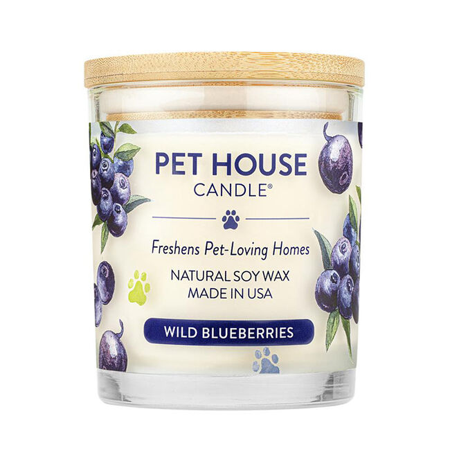 Pet House Candle Wild Blueberry Large - Case of 3 | Pet Odor Eliminating Soy Candle