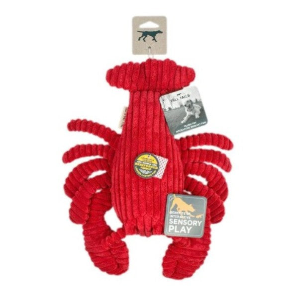 88217479 14 in. Crunch Lobster Dog Plush Toy, Red