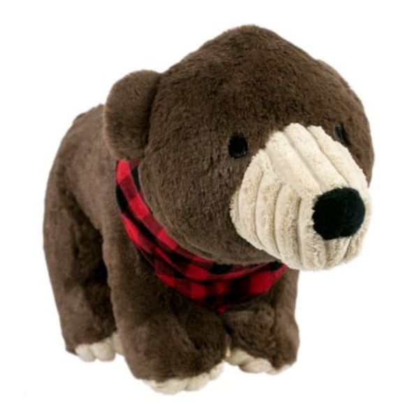 88217527 11 in. Crunch Bear Dog Plush Toy