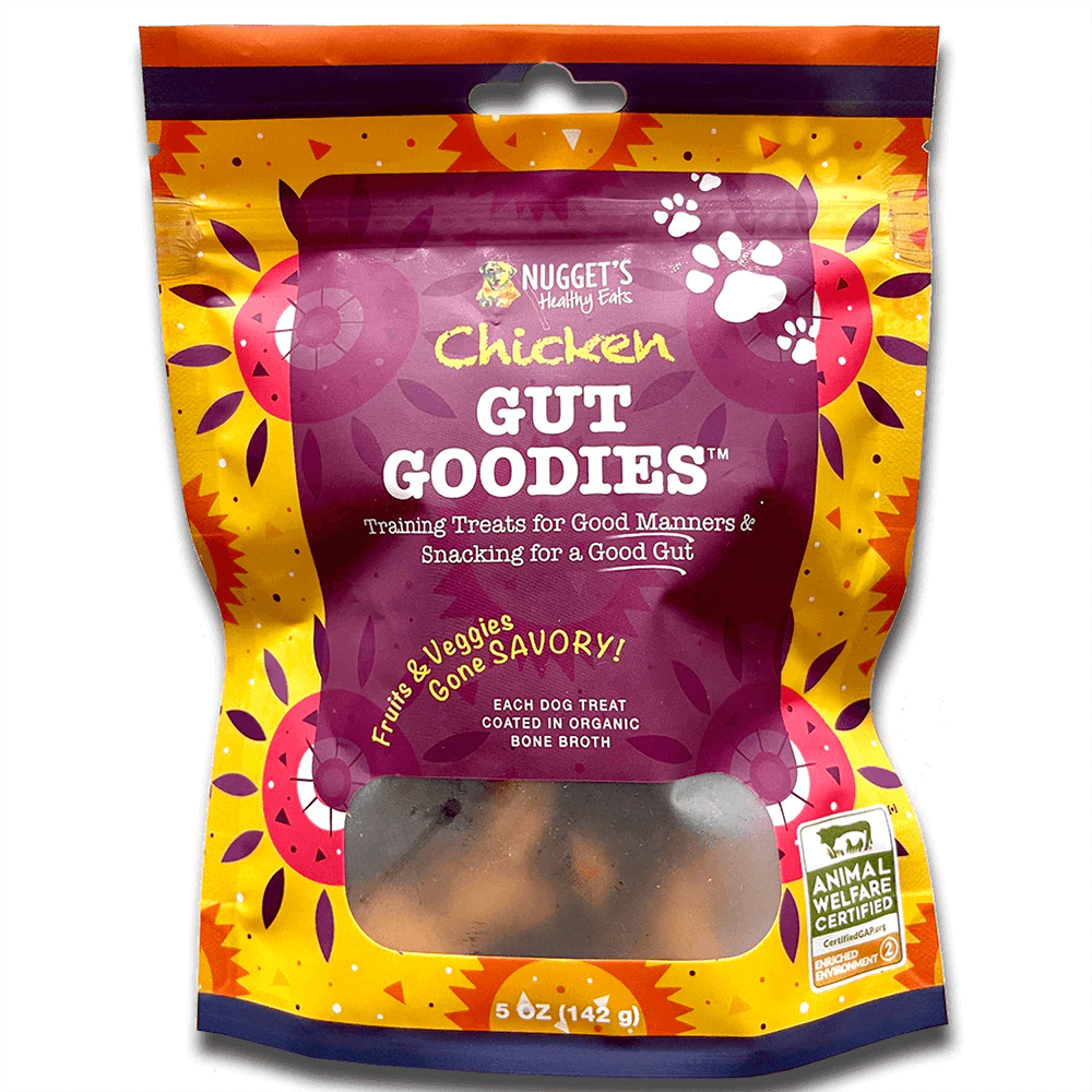 Nuggets Gut Goodies Chicken Dog Treats - Healthy, 5 oz Bag
