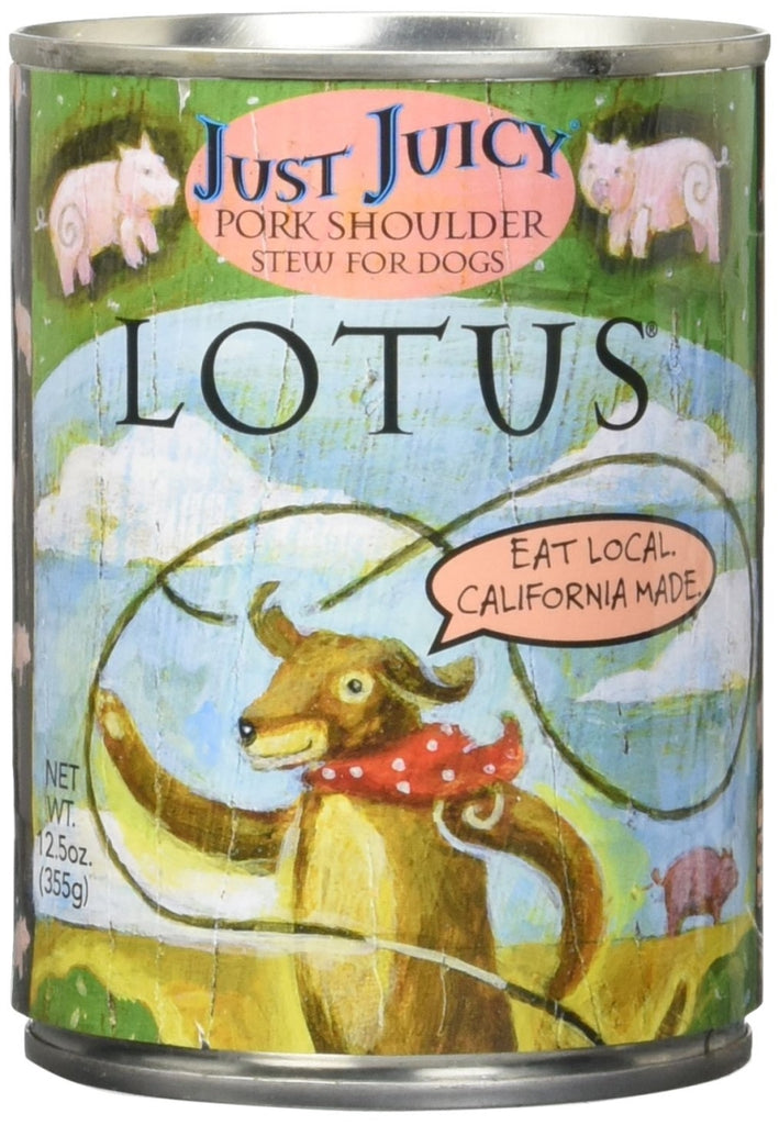 Lotus Dog Grain-Free Juicy Pork Shoulder Stew, 12.5 oz