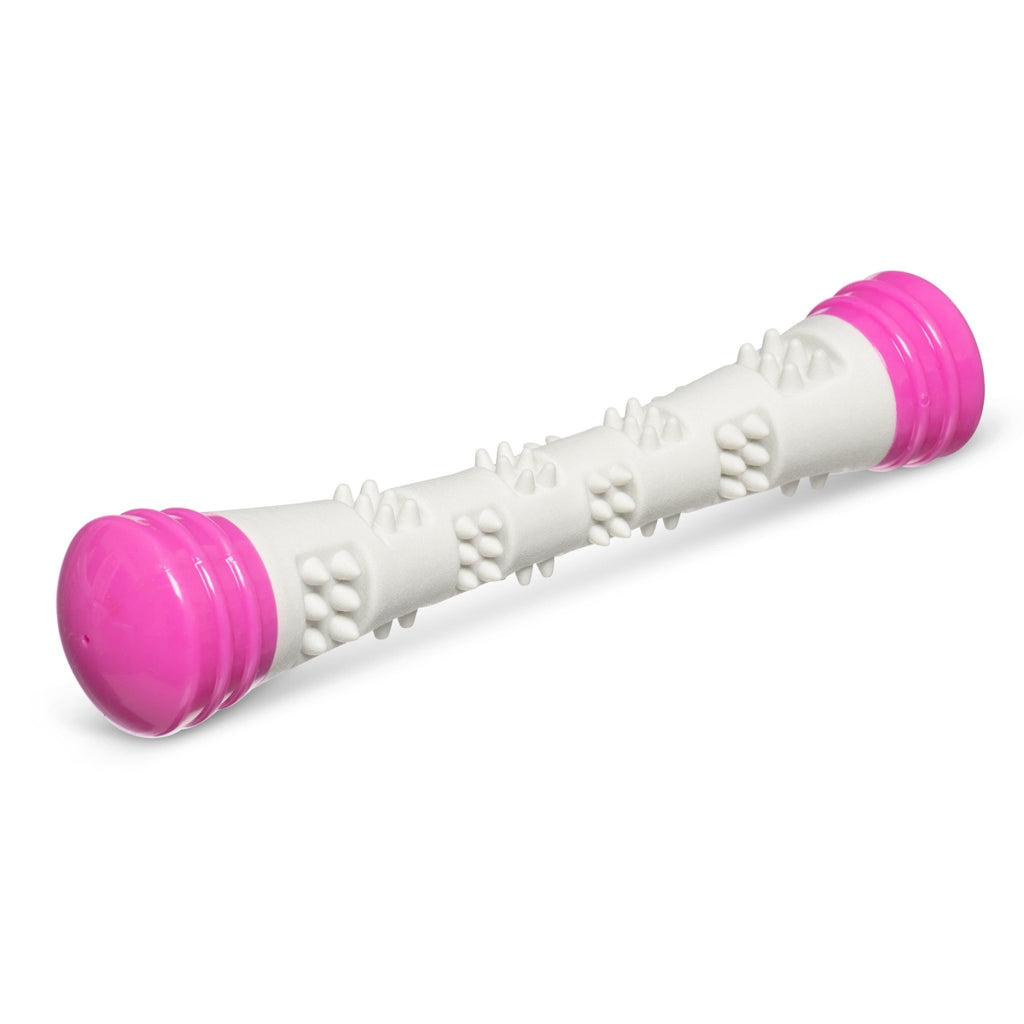 69560654 12 in. Totally Dog Chew N Squeak Stick, Gray...