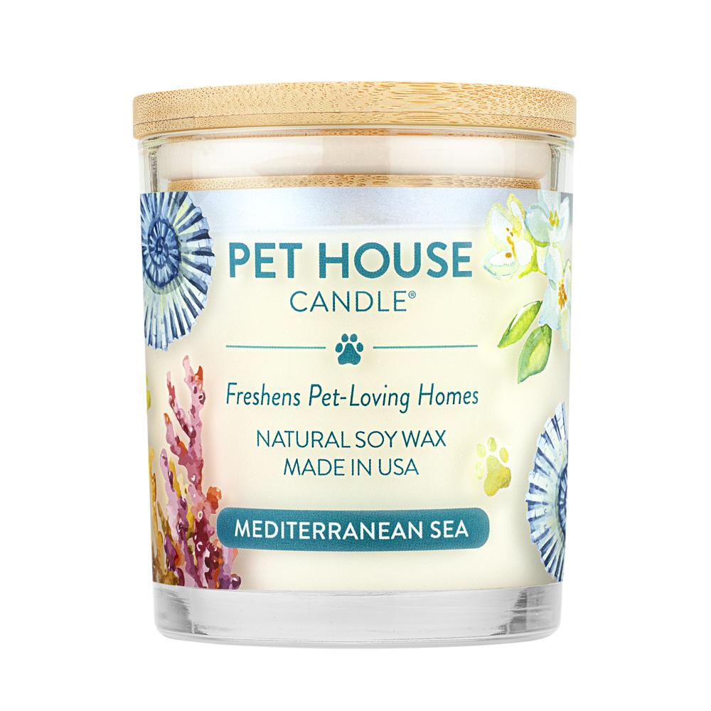 Pet House Candle Mediterranean Sea - Large, 9 oz - Odor Eliminating
