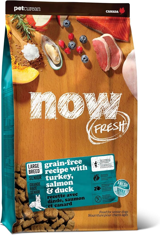 77100458 Now Fresh Grain Free Breed Senior Dog Food - Lar...