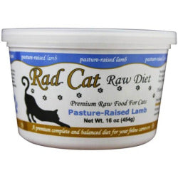 Rad Cat Raw Cat Food Diet Lamb 16 oz