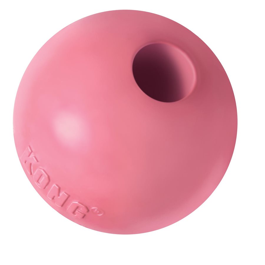 KONG Puppy Ball with Hole - Medium/Large - Soft Durable Teething Toy for Puppies
