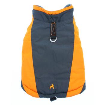 Gooby Trekking Dog Jacket - Fleece Lined, Water Resistant, Leash Ring - Small Breeds