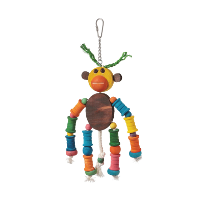HARI Smart Play Monkey King Bird Toy - Parrot Enrichment & Foraging Fun