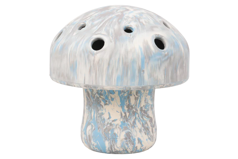 Ruffwear Porcini Dog Toy - Interactive Chew Toy & Treat Dispenser (Blue Prism)