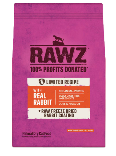 Rawz Limited Ingredient Diet Rabbit Cat Food - 3.5 lb Bag