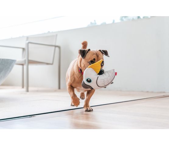 Red Dingo Durables Cockatoo Dog Toy - Plush & Durable Squeaky Toy