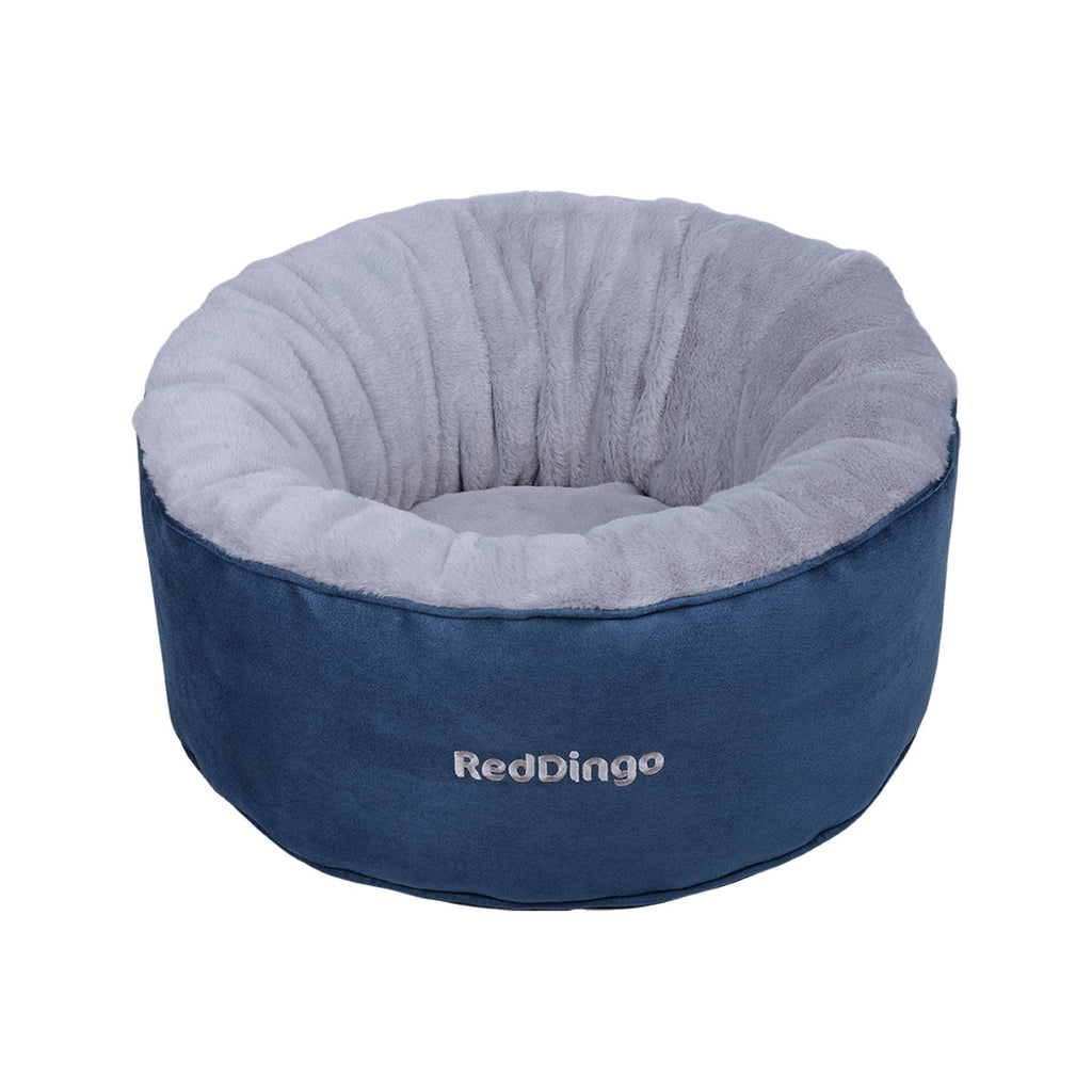Red Dingo Premium Cat Bed Marine - Soft Plush Interior, Removable Cover