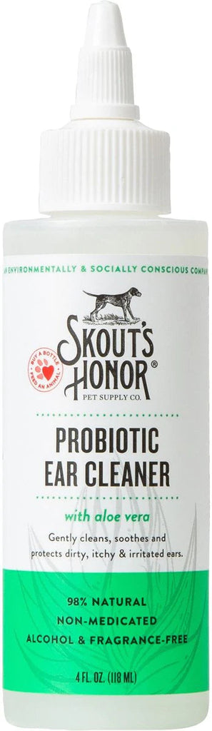 Skout's Honor Cat Probiotic Ear Cleaner - 4 oz | Wellness Ear Cleaning Solution