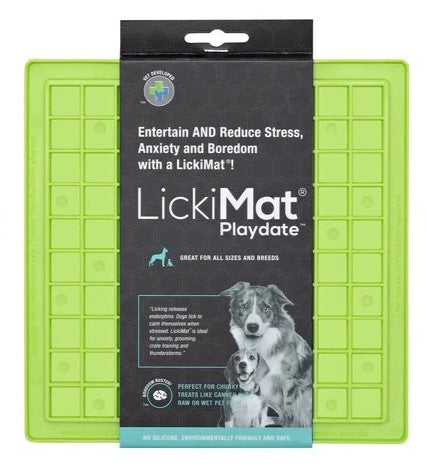 LickiMat Casper Cat Slow Feeder Mat - Pink - Boredom Reducer & Anxiety Relief