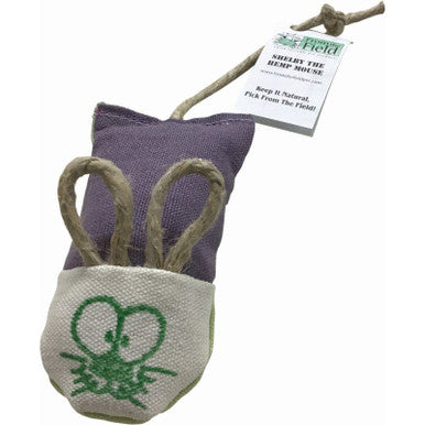 From The Field Shelby Hemp Mouse Cat Toy Refillable Catnip Toy