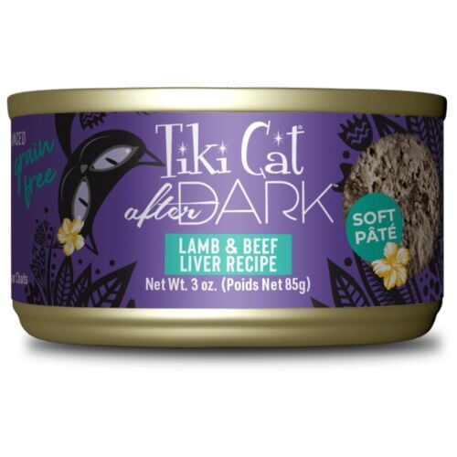 Tiki Cat After Dark Lamb & Beef Liver Pate Wet Cat Food, 3 oz.