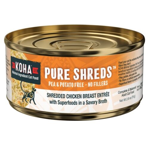 Koha Pure Shreds Shredded Chicken Breast Entree Wet Cat Food 2.8 oz