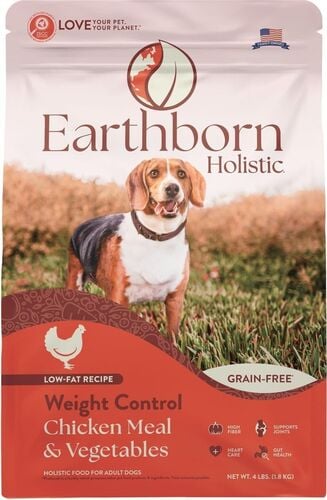 Earthborn Holistic Weight Control Grain-Free Dry Dog Food, 4 lb Bag
