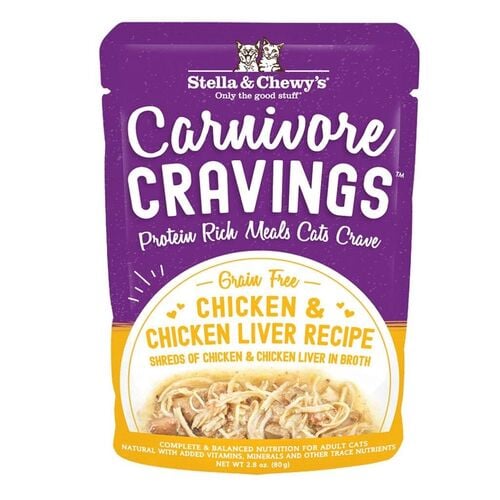 Stella & Chewy's Carnivore Cravings Chicken & Chicken Liver Wet Cat Food, 2.8 oz