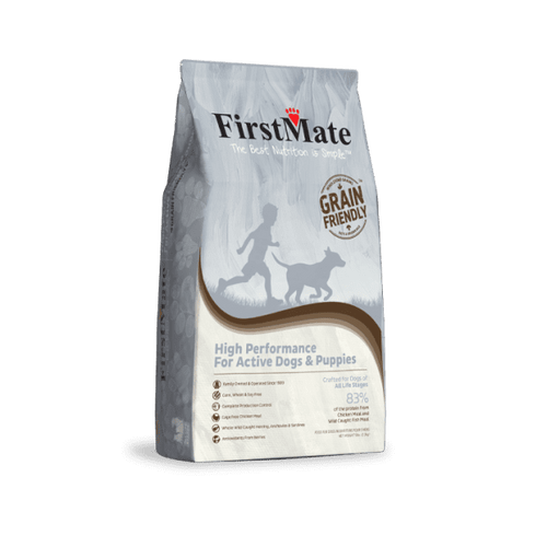 FirstMate High Performance Grain-Friendly Dry Dog Food - Chicken & Fish, 5 lb Bag - Active Dogs & Puppies