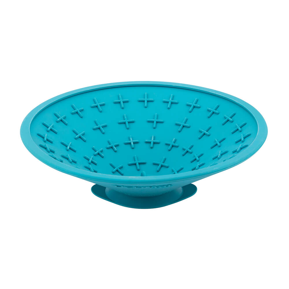 LickiMat Splash Turquoise - Dog & Cat Slow Feeder Lick Mat for Anxiety & Grooming Distraction
