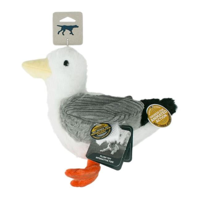 Tall Tails 9" Animated Wing Seagull Plush Dog Toy - Squeaky, Crinkly, & Durable!
