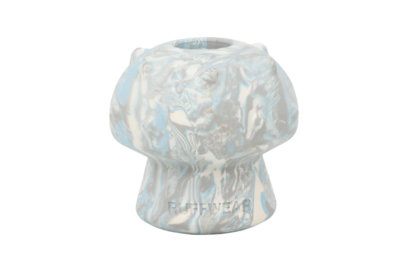 Ruffwear Toadstool Dog Toy - Interactive Treat Dispensing Chew Toy, Blue Prism