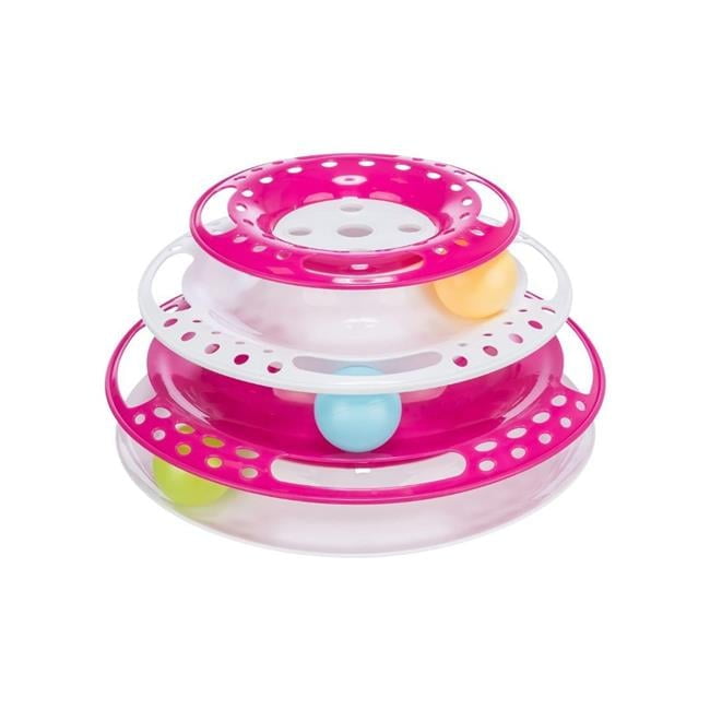 Trixie Catch The Balls Circle Track Interactive Cat Toy - Pink
