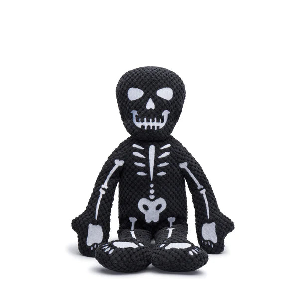 Fabdog Floppy Skeleton Plush Dog Toy - Large - Halloween Squeaky Toy