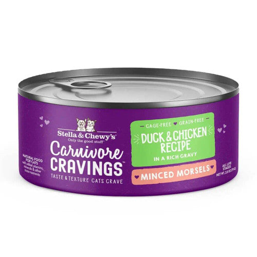 Stella & Chewy's Carnivore Cravings Savory Shreds Chicken & Liver Wet Cat Food, 5.2 oz Can