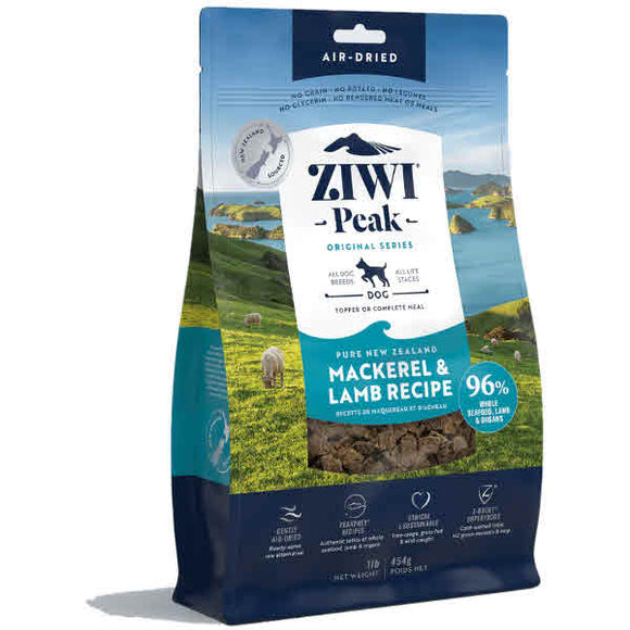 Ziwi Peak Air-Dried Mackerel & Lamb Dog Food, 16 oz