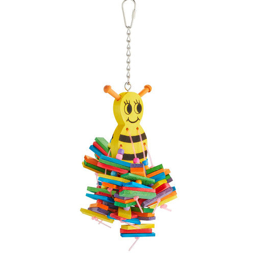 A&E Cage Busy Bee Bird Toy - Happy Beaks - Finch, Canary, Parakeet, Lovebird Toy