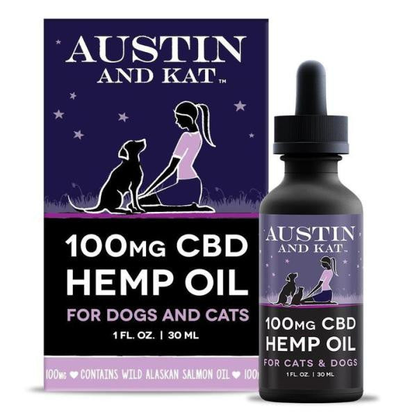 Austin & Kat Original CBD Oil with Salmon Oil - 100mg, 1oz - For Dogs