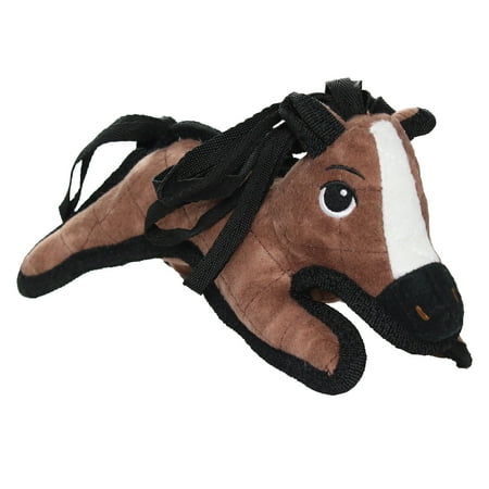 Tuffy Jr. Barnyard Pony Dog Toy - Durable Plush Horse for Interactive Play